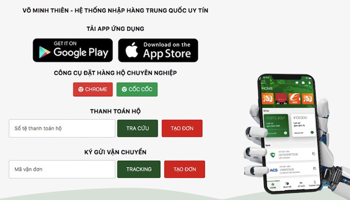 Ứng dụng đặt hàng hộ Quảng Châu online - Võ Minh Thiên