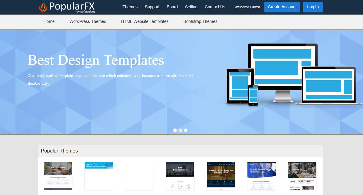 PopularFX.com là website bán theme đặc biệt