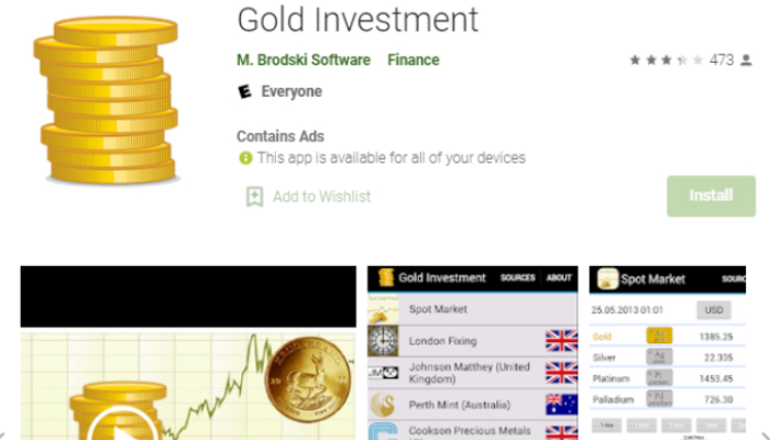 Gold Investment - app theo dõi giá vàng thế giới