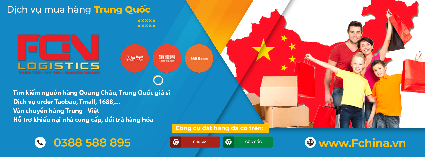 App mua hàng Quảng Châu hỗ trợ tiếng Việt - Fchina