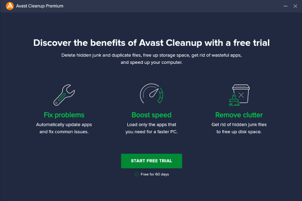 hoàn thành active avast cleanup premium security
