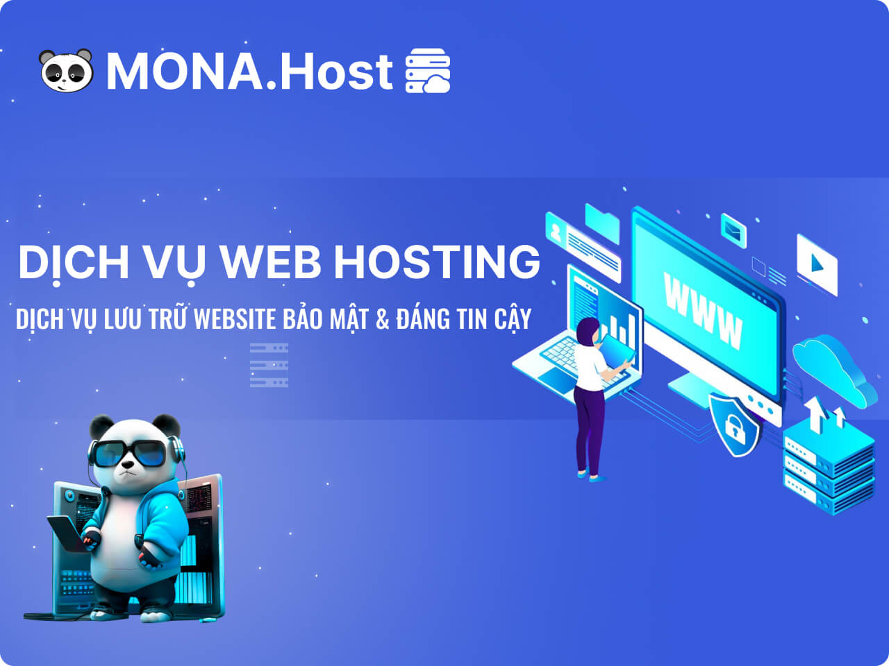 dịch vụ website hosting của mona host