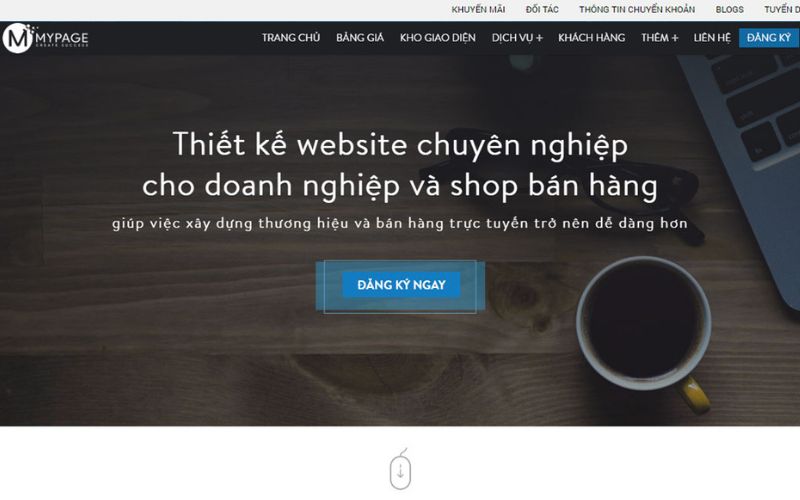 Đơn vị làm website Mypage